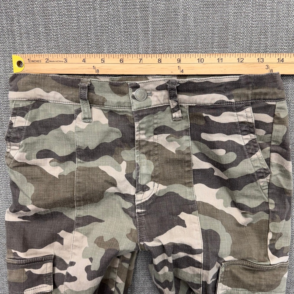 J.Crew Womens Camo Cargo Pants Slim Stretch Green Camouflage J7311 Size 28 - Picture 5 of 16